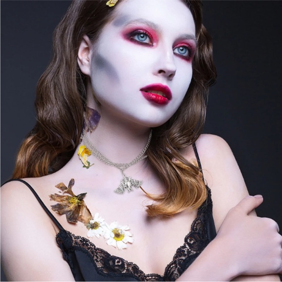 Halloween Multilayer Bat Necklace For Girls Women Friends Distance Birthday - Picture 3 of 14